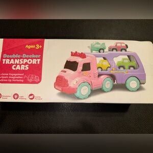 *SOLD*Car Transporter Toy, Pastel Colors, Christmas Gift NWT